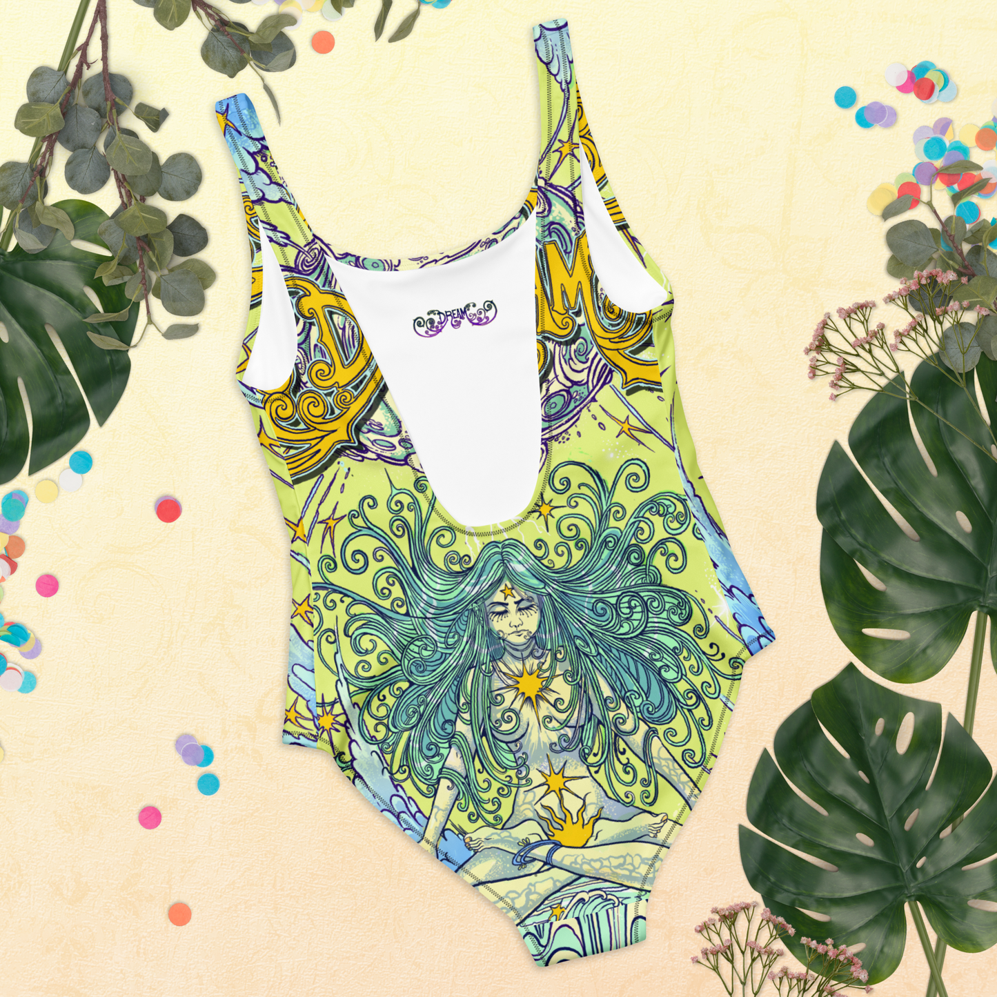 Dream One-Piece Swimsuit (Yellow)