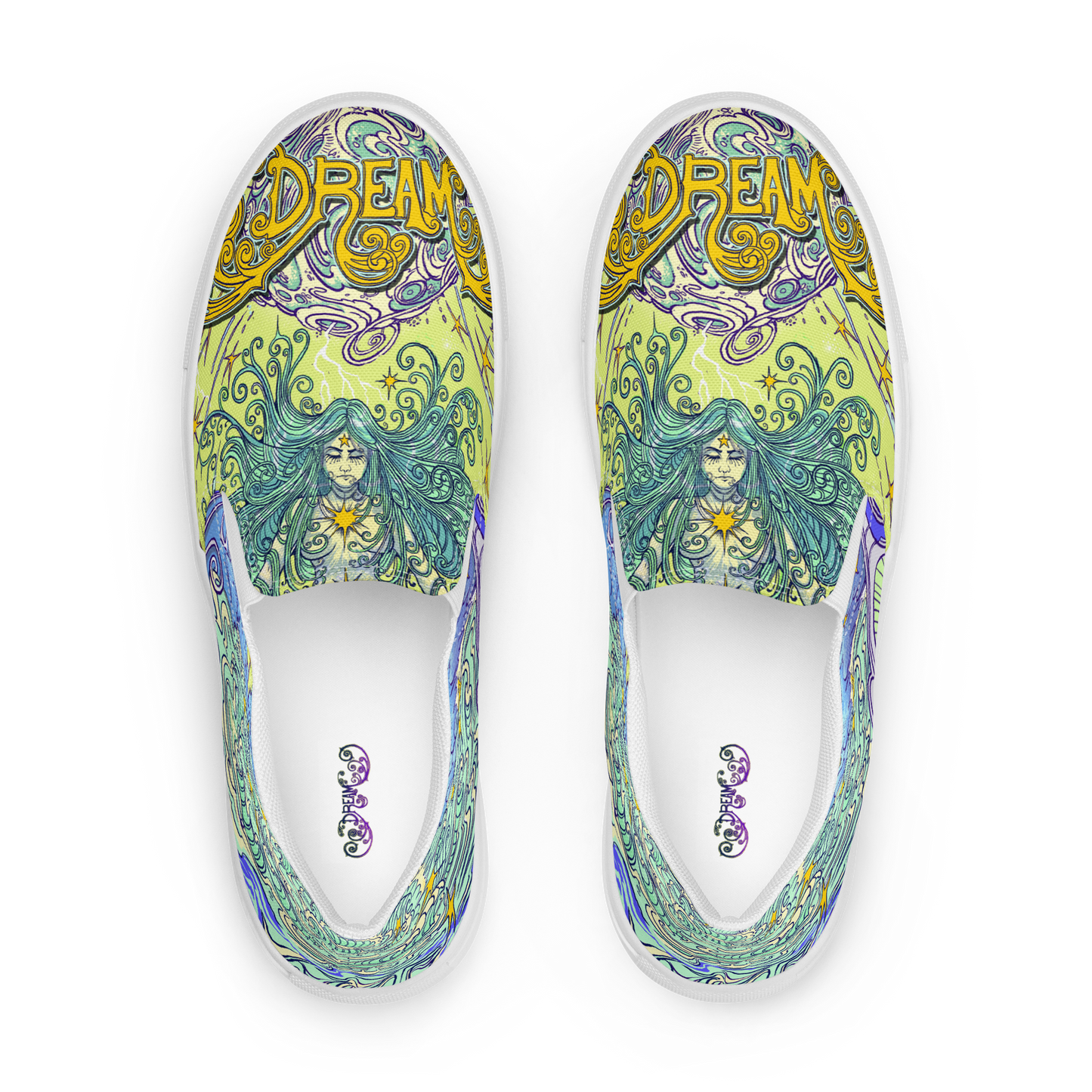 Dream Women’s slip-on canvas shoes (Yellow)
