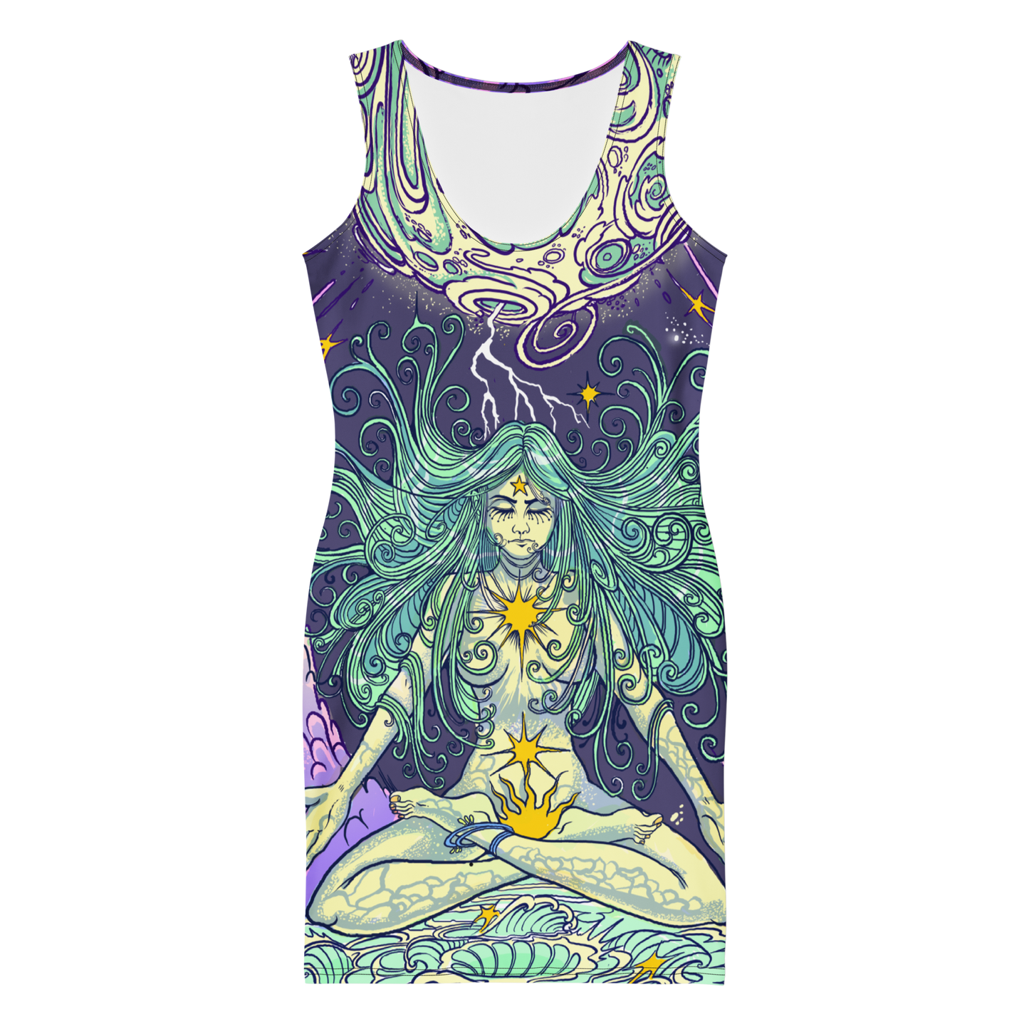 Dress bodycon dress (purple)