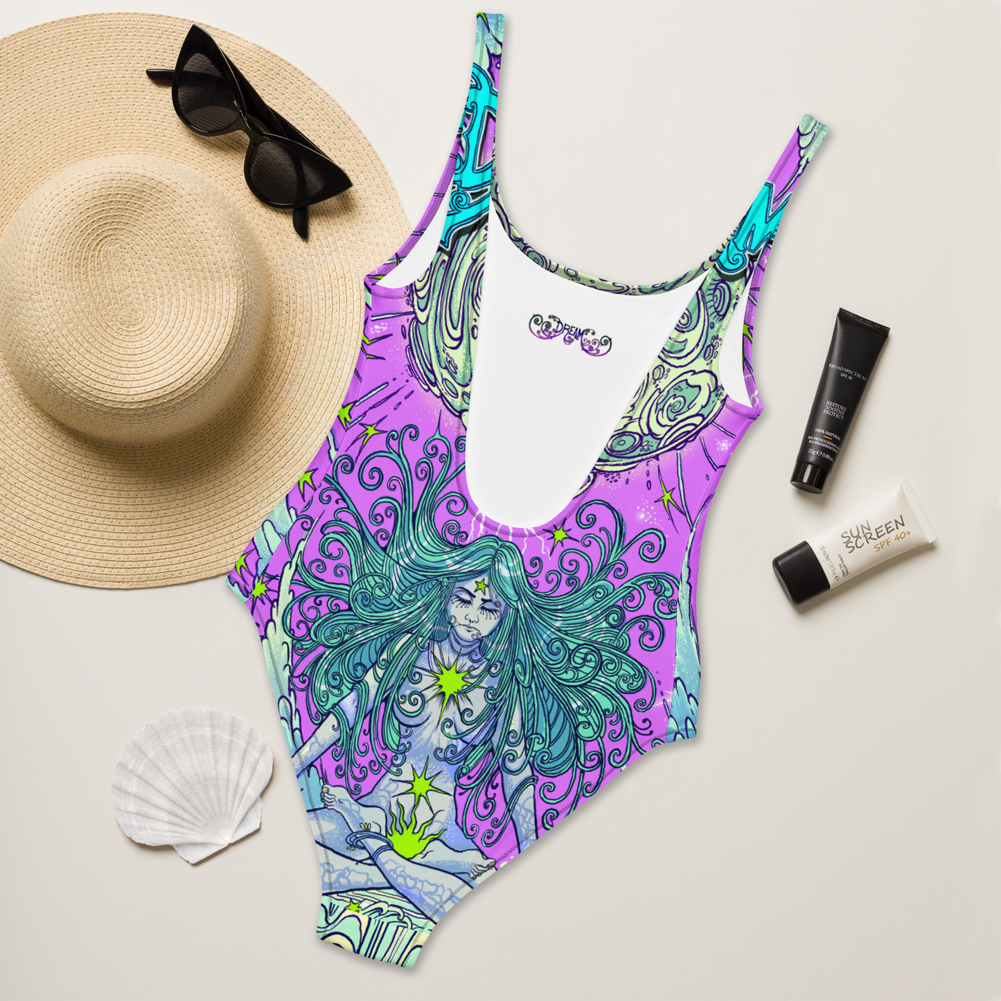 Dream One-Piece Swimsuit (Pink)