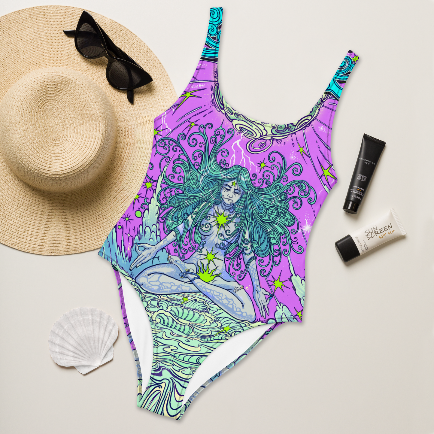 Dream One-Piece Swimsuit (Pink)