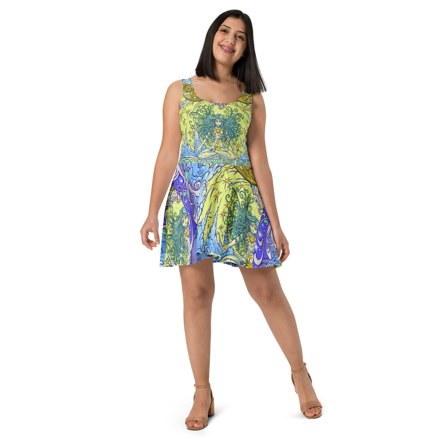 Dream Skater Dress (Yellow)