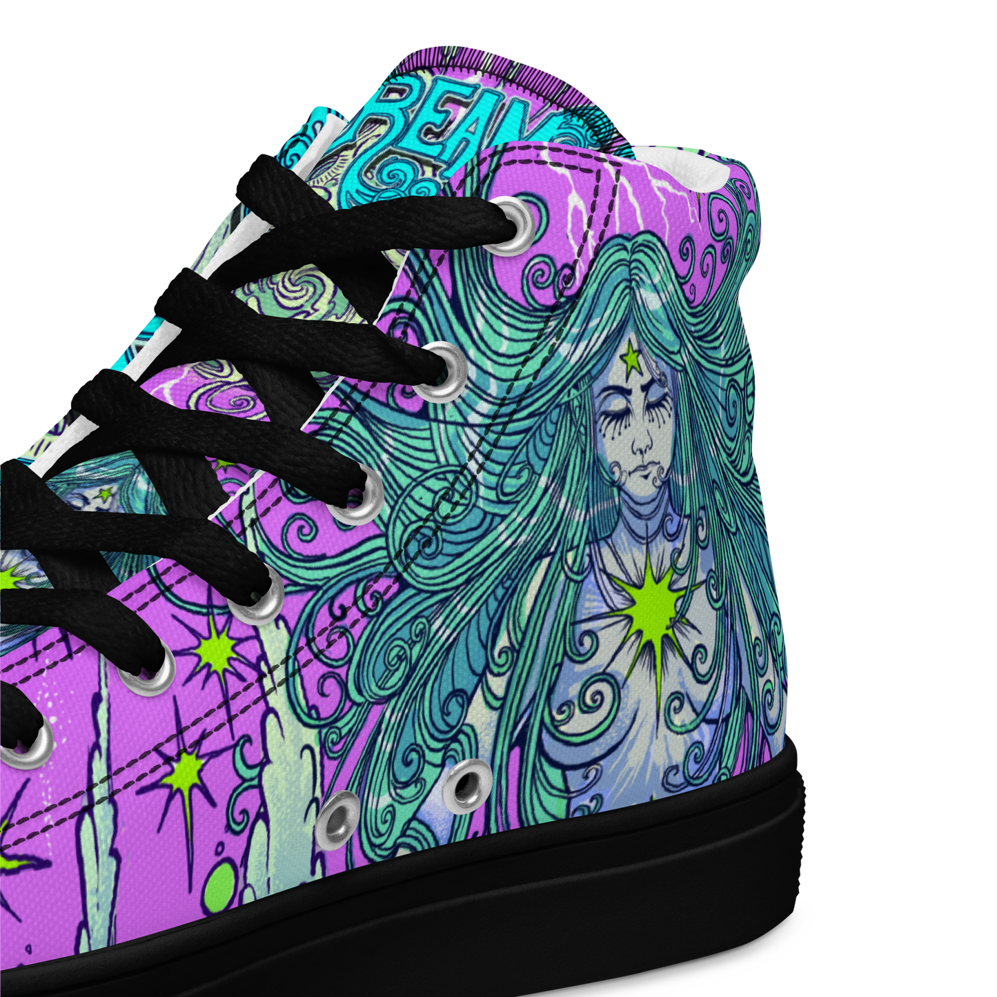 Dream Women’s high top canvas shoes (Pink)