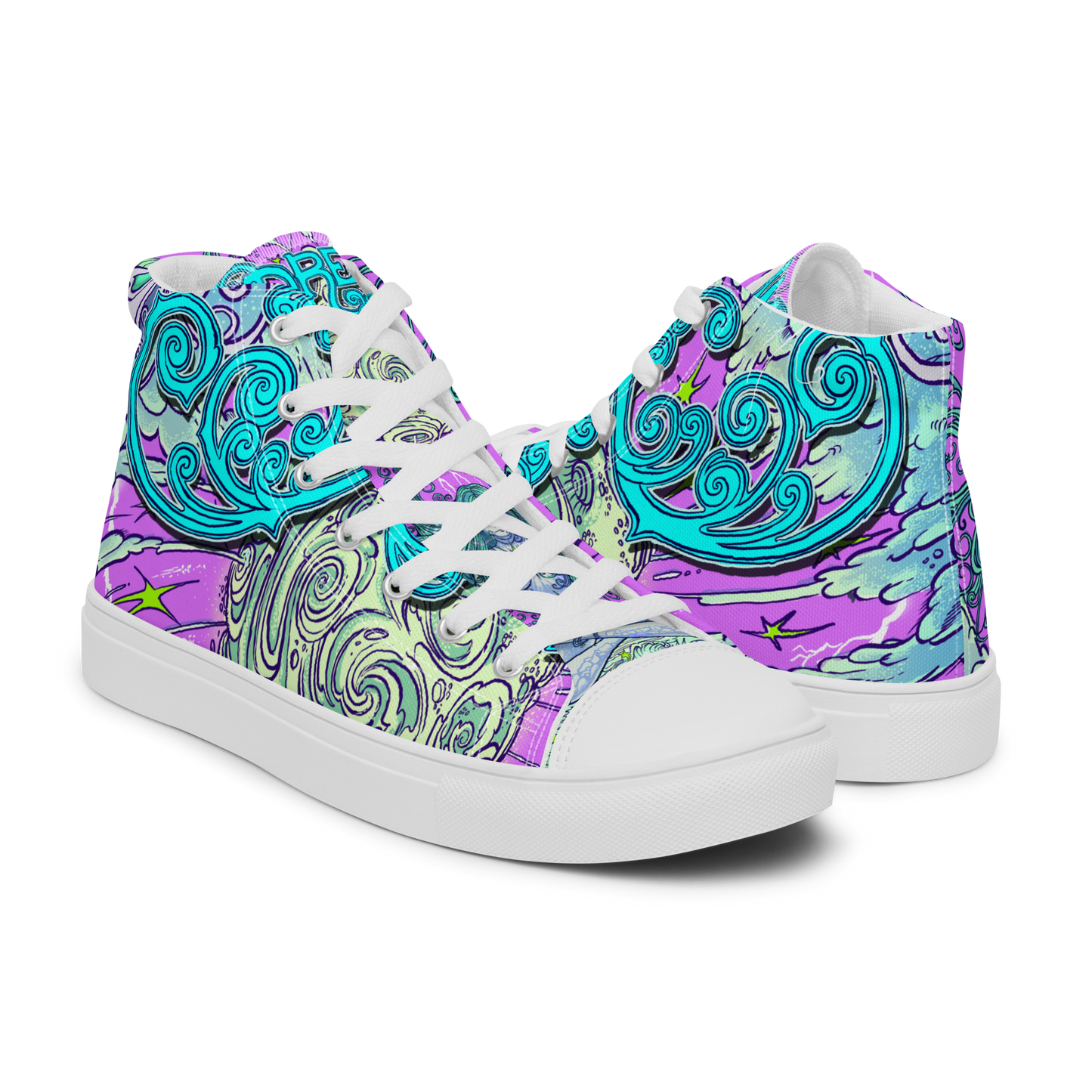 Dream Women’s high top canvas shoes (Pink)