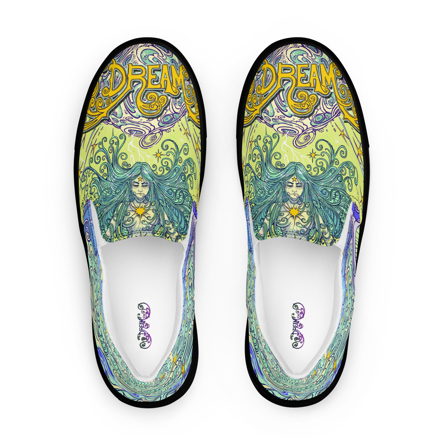 Dream Women’s slip-on canvas shoes (Yellow)