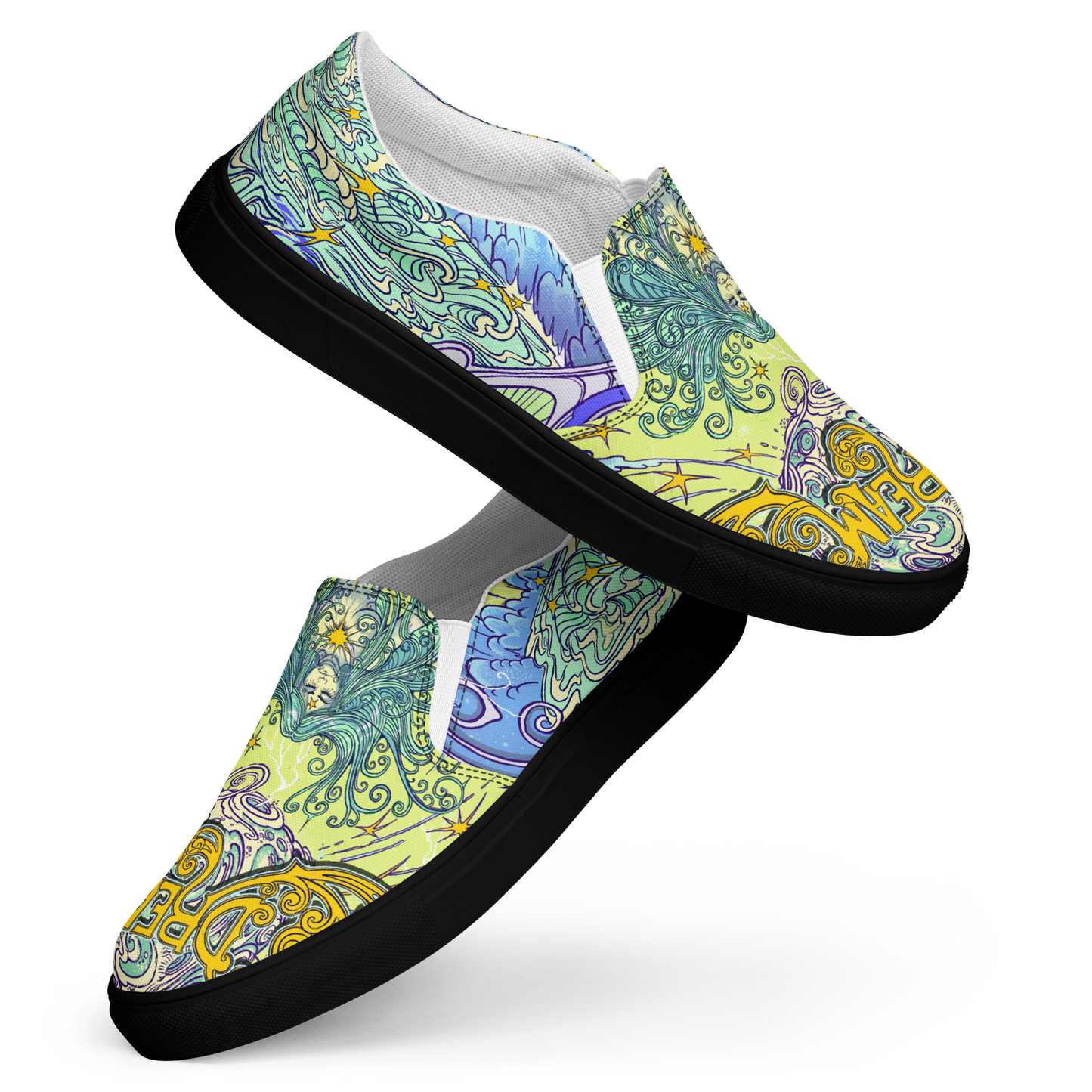 Dream Women’s slip-on canvas shoes (Yellow)