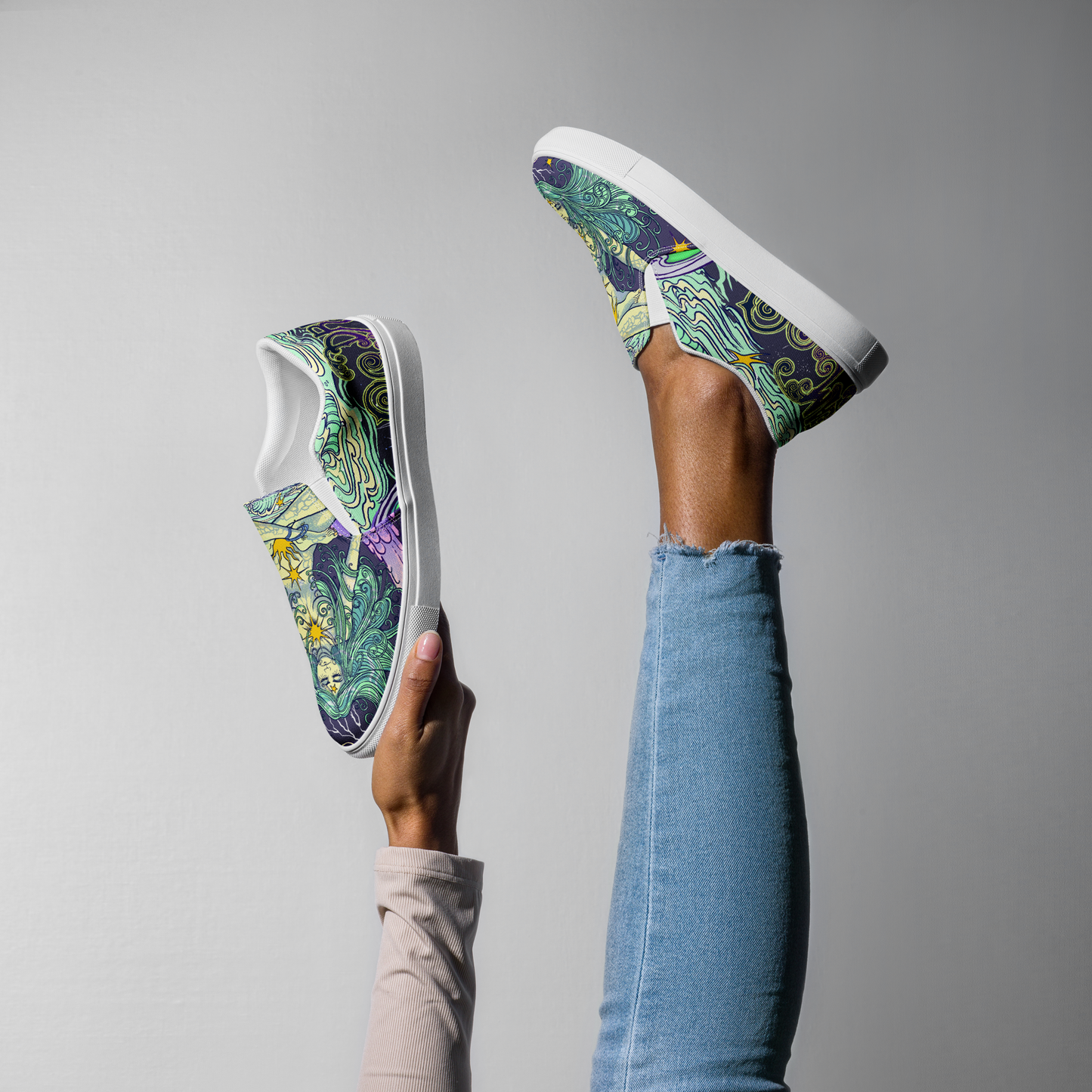 Dream Women’s slip-on canvas shoes (Purple)